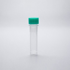 2ml Centrifuge Tubes. US Standard. External Thread. Conical Bottom with Skirt. Self-standing.